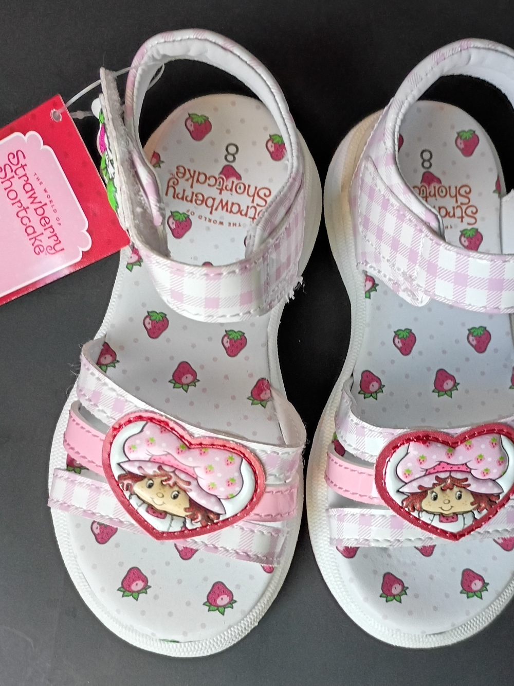 Strawberry Shortcake Pink Girls' Adjustable Sandals